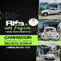 RifaSolidária - Fusca 1300 ano 1980 ganhador do prêmio RifaSolidária - Fusca 1300 ano 1980